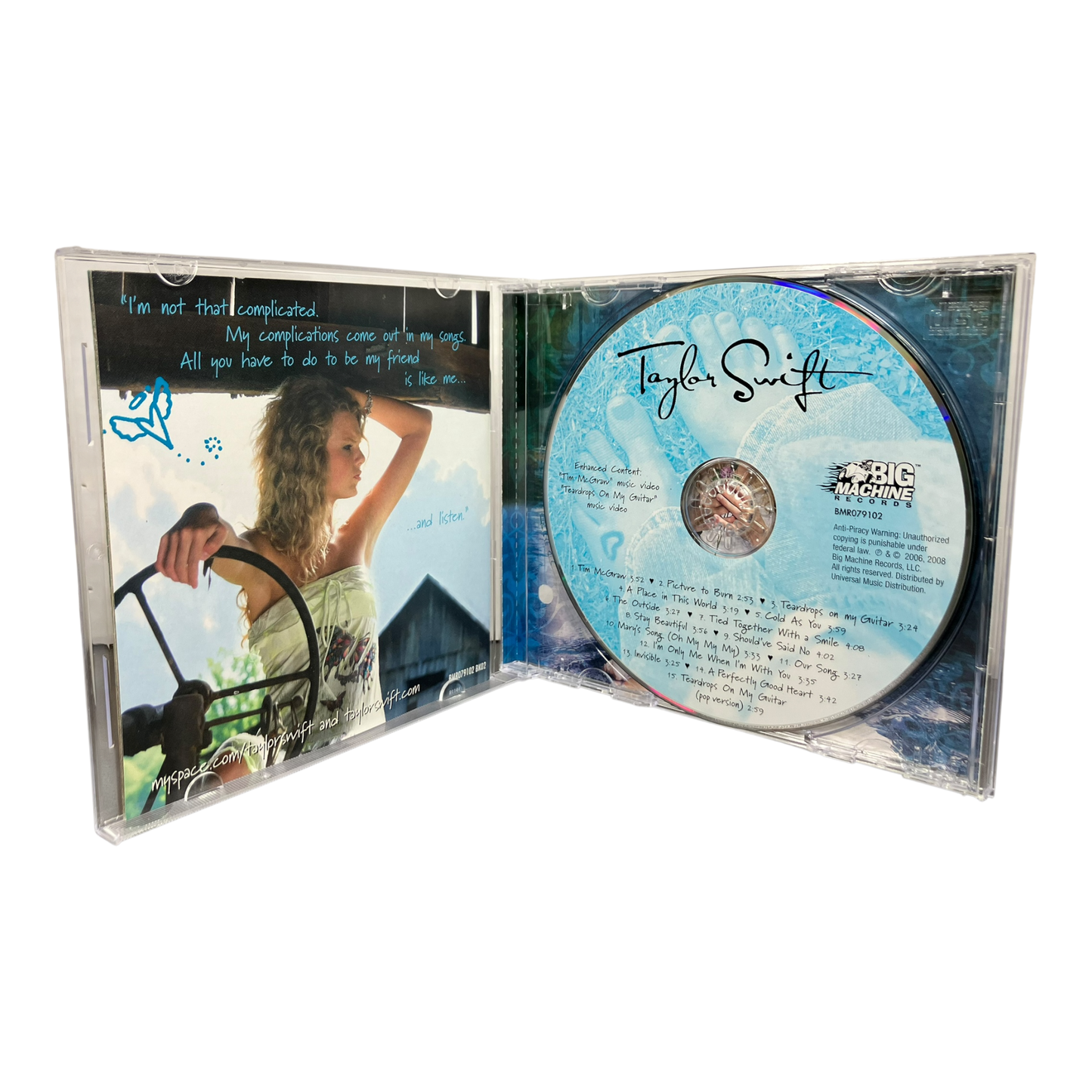 Taylor Swift – Debut "The Spark That Lit The Flame" ACM Consideration Promo CD PRE-OWNED