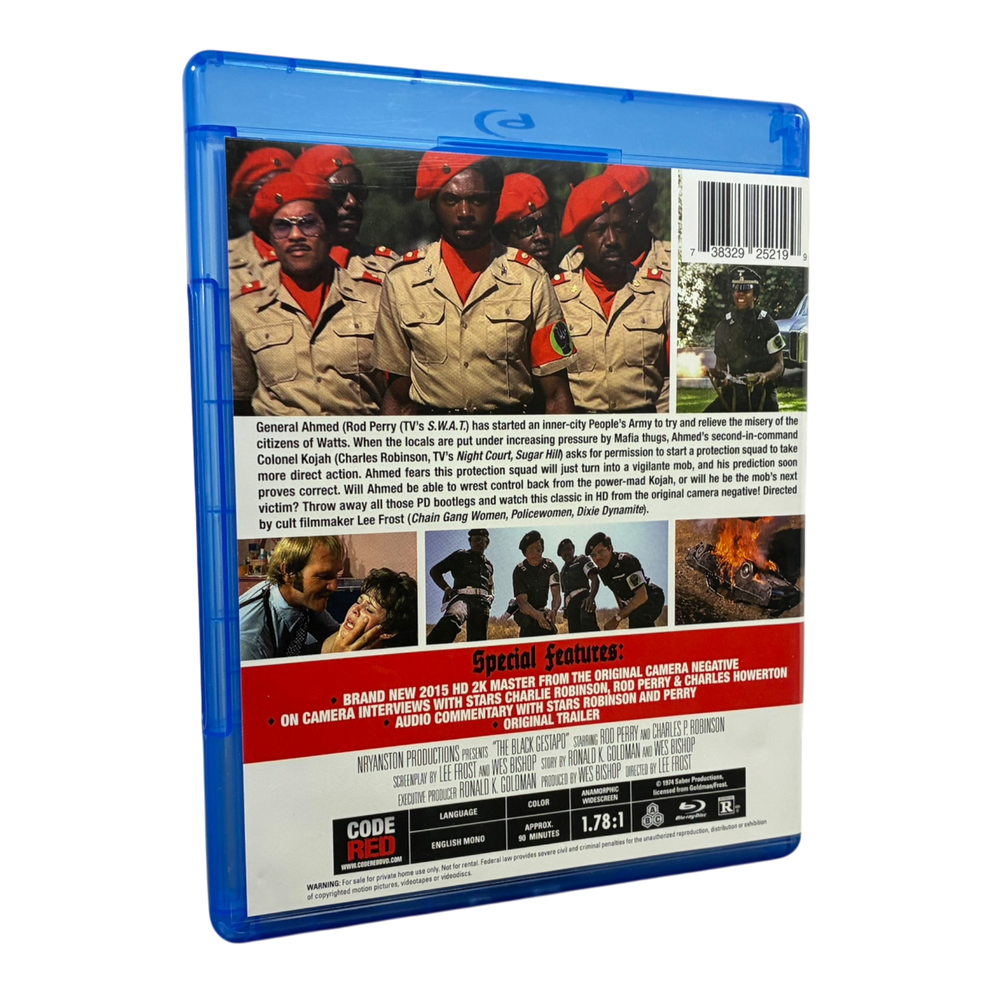 The Black Gestapo (Aka Ghetto Warriors) BLU-RAY PRE-OWNED
