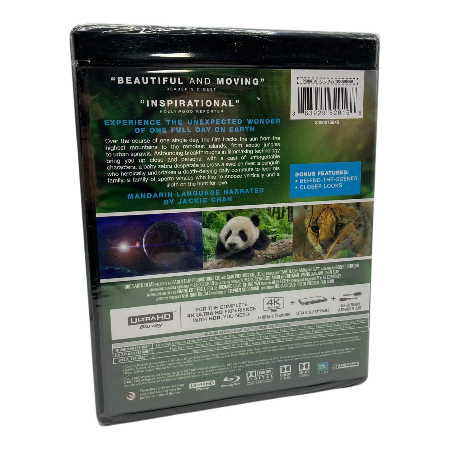 Earth: One Amazing Day (2017) 4K UHD PRE-OWNED (SEALED)