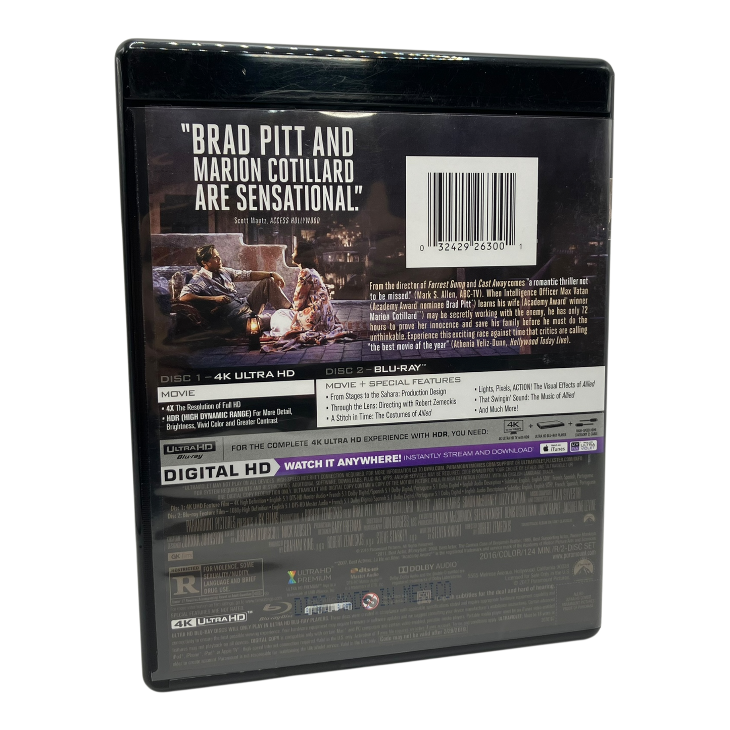 Allied (2016) 4K UHD PRE-OWNED