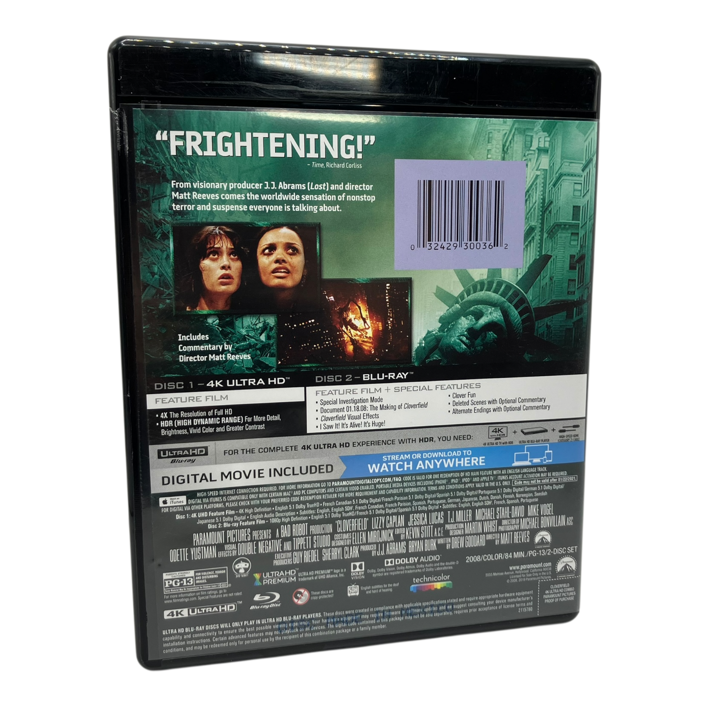 Cloverfield (2008) 4K UHD PRE-OWNED