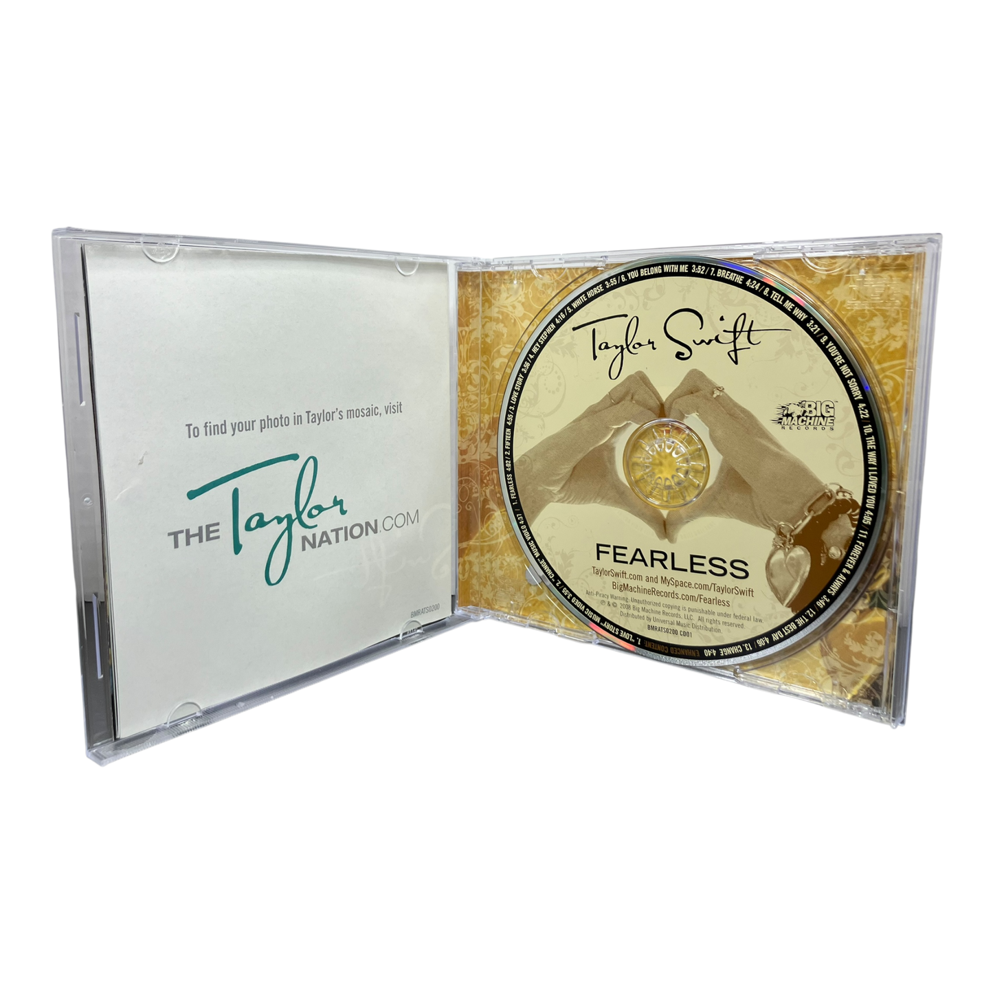 Taylor Swift – Fearless CD Promo w/ Poster PRE-OWNED