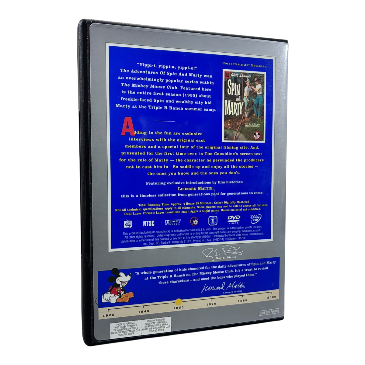 Walt Disney Treasures: The Adventures of Spin & Marty DVD PRE-OWNED