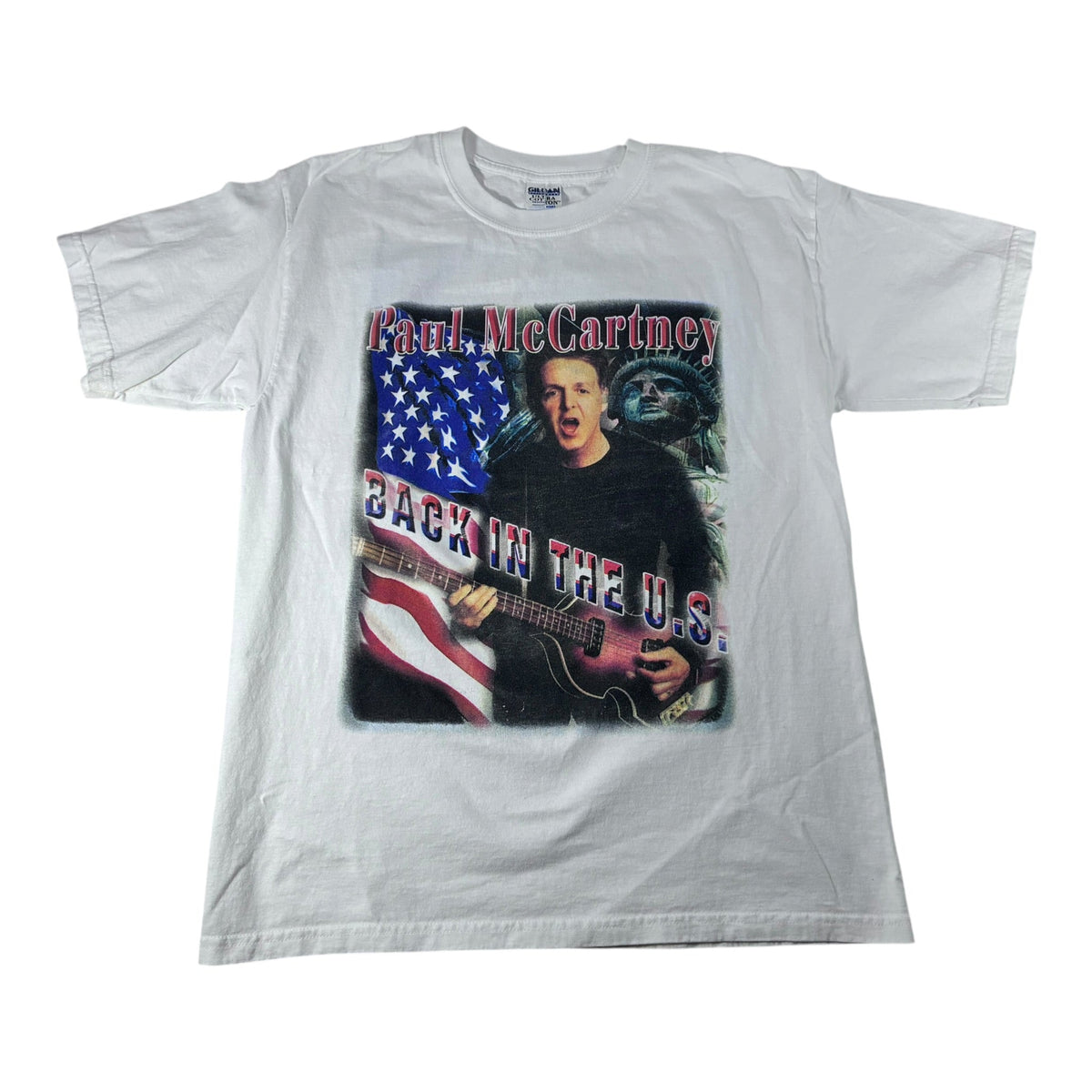 VTG Paul McCartney "Back in the U.S." T-Shirt L PRE-OWNED