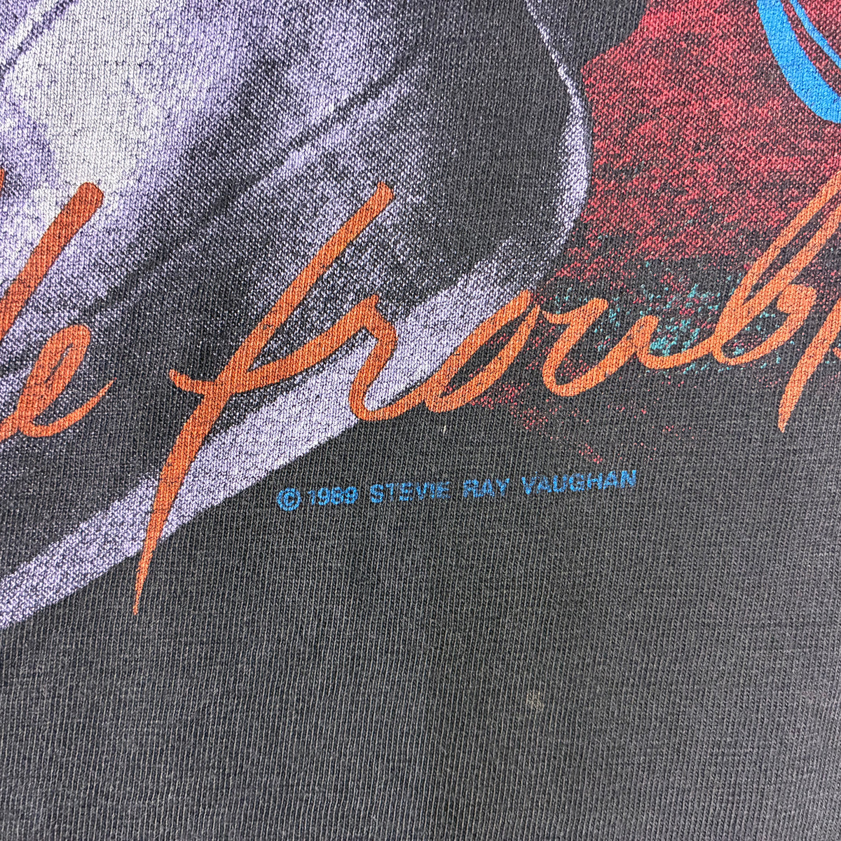 VTG 1989 Stevie Ray Vaughan "Double Trouble" T-Shirt L PRE-OWNED