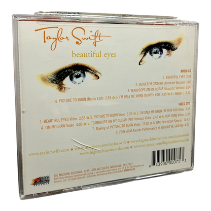 Taylor Swift – Beautiful Eyes CD & DVD 2008 PRE-OWNED