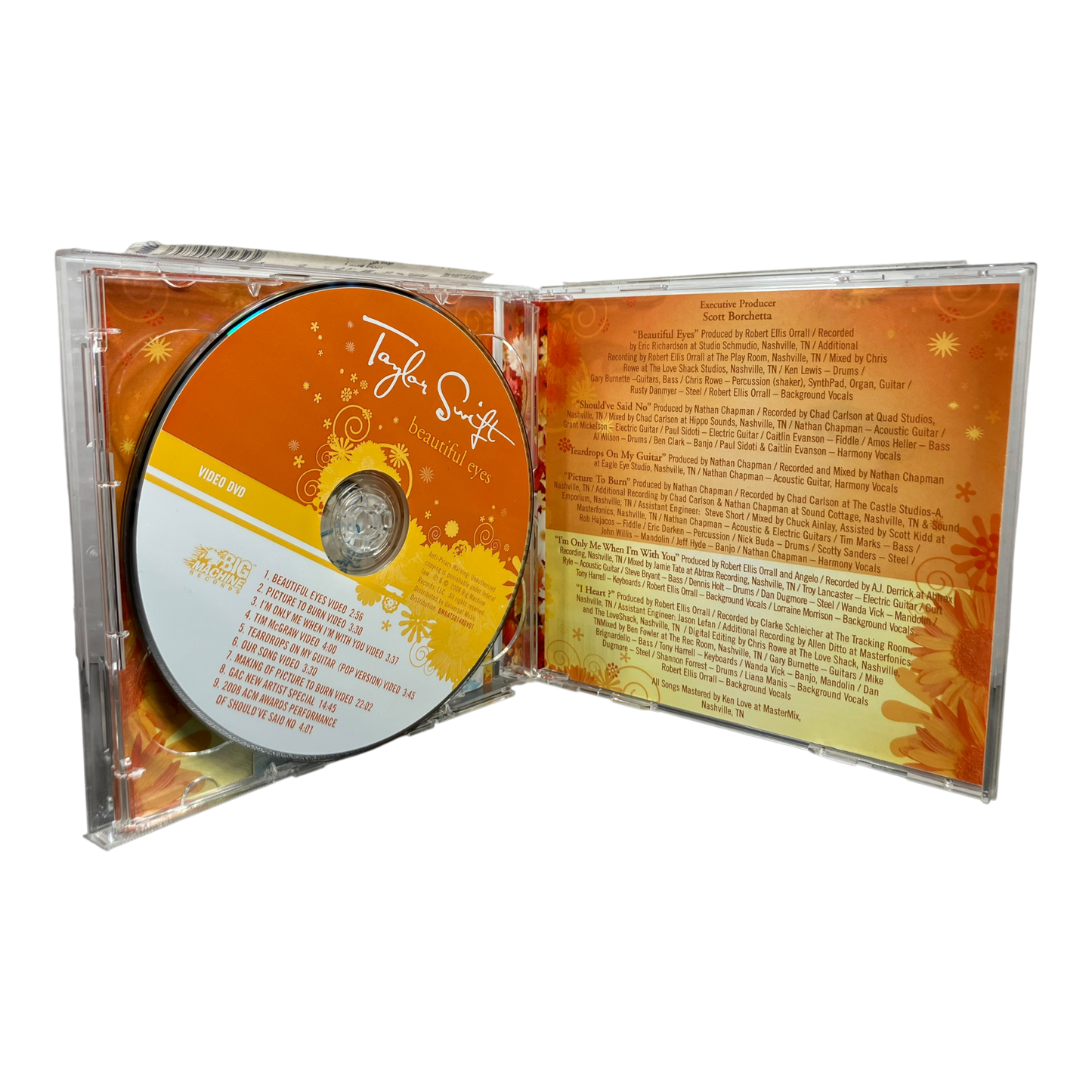 Taylor Swift – Beautiful Eyes CD & DVD 2008 PRE-OWNED