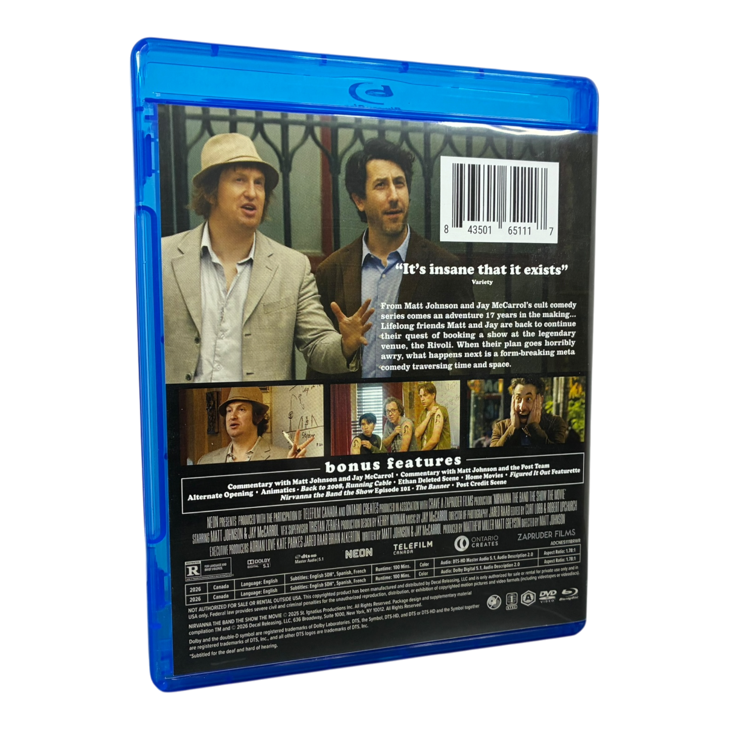 Nirvanna the Band the Show the Movie BLU-RAY PRE-OWNED