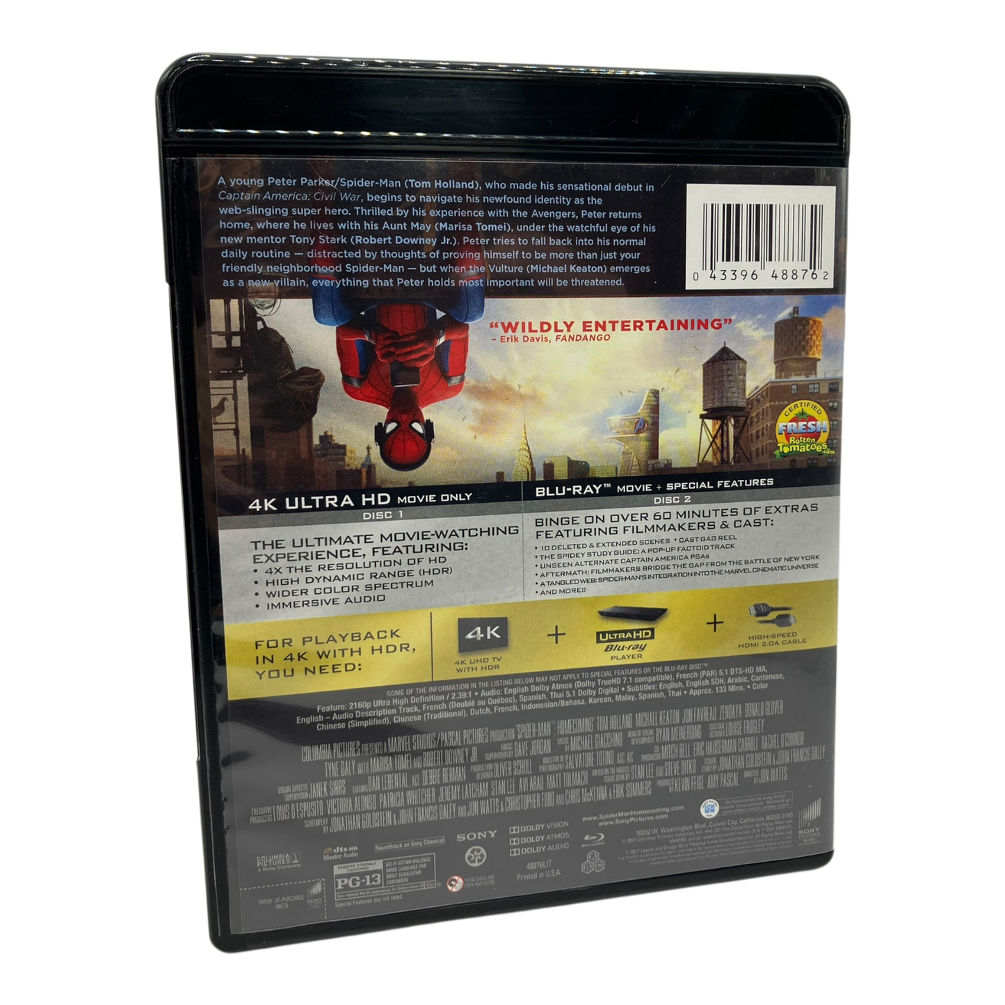 Spider-Man: Homecoming (2017) 4K UHD PRE-OWNED