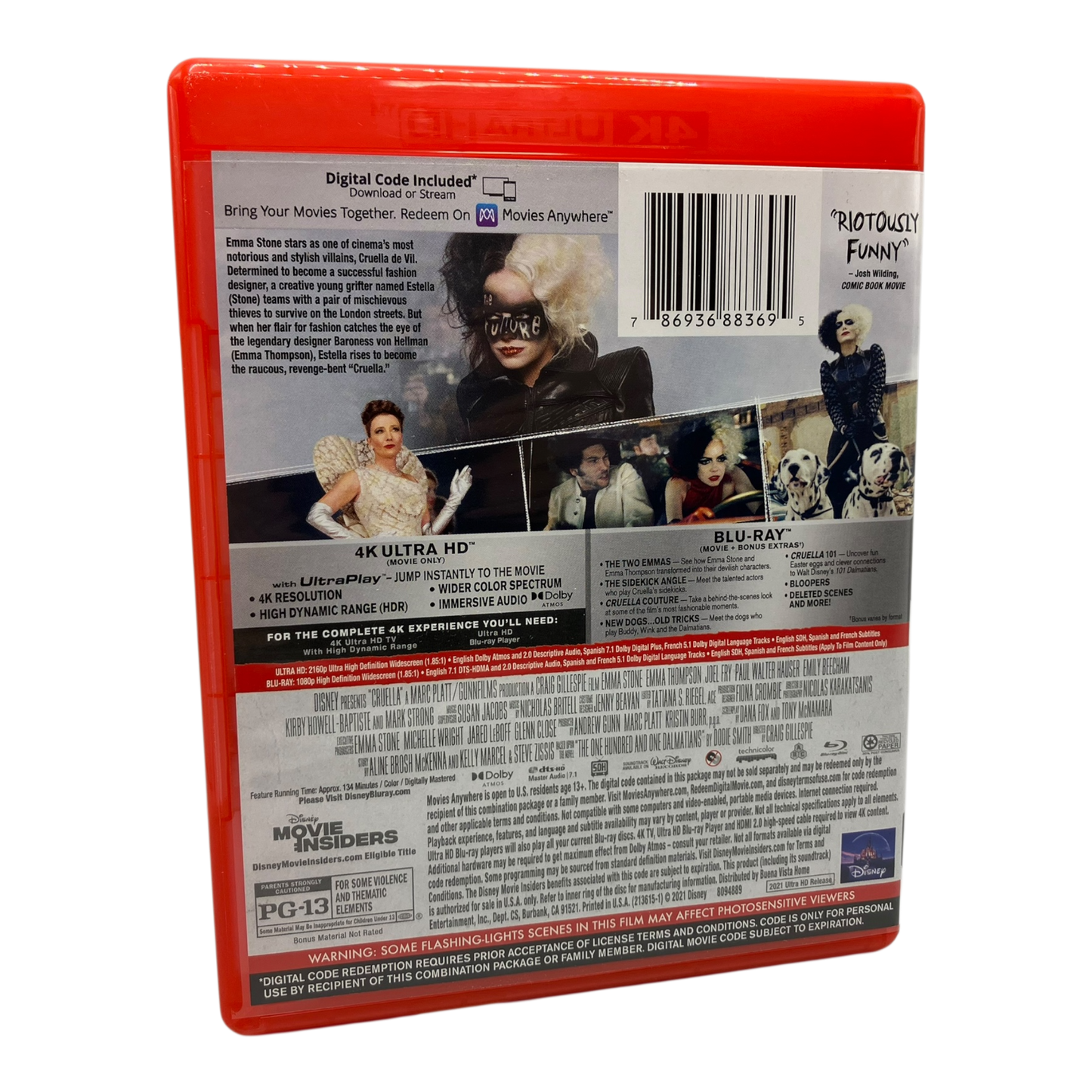 Cruella (2021) 4K UHD PRE-OWNED
