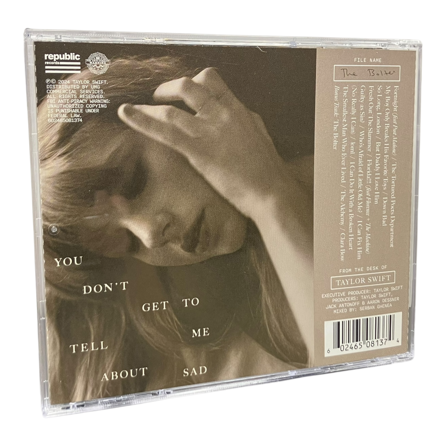 Taylor Swift – The Tortured Poets Department CD PRE-OWNED