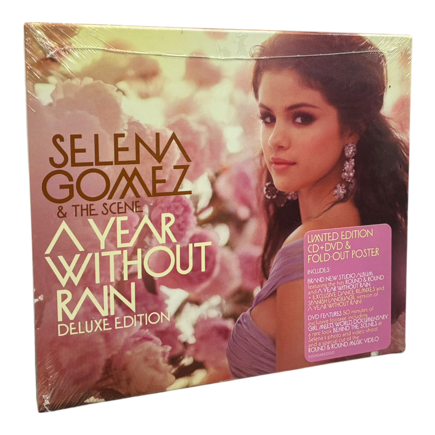 Selena Gomez & The Scene – A Year Without Rain DELUXE CD & DVD PRE-OWNED (SEALED)