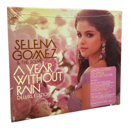 Selena Gomez & The Scene – A Year Without Rain DELUXE CD & DVD PRE-OWNED (SEALED)