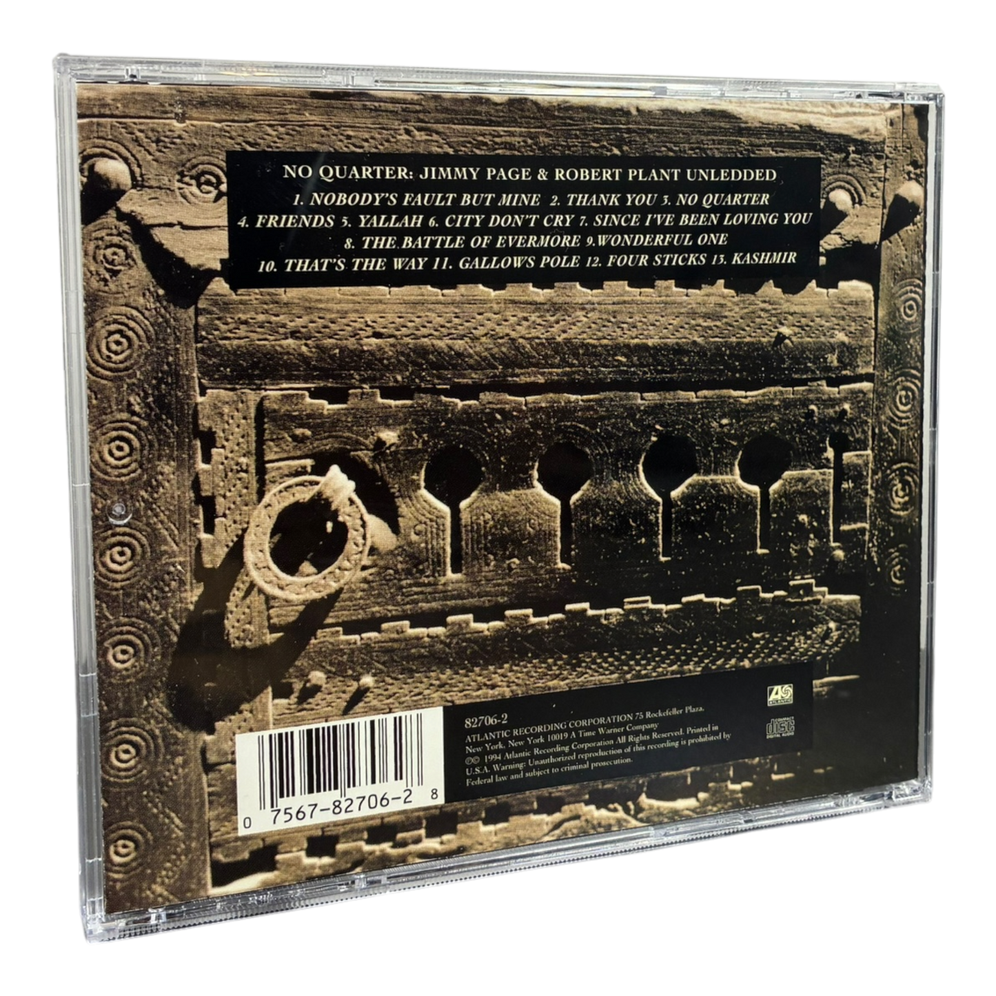 No Quarter: Jimmy Page & Robert Plant Unledded CD PRE-OWNED