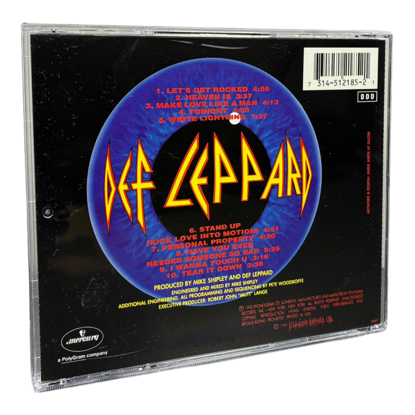 Def Leppard – Adrenalize CD PRE-OWNED