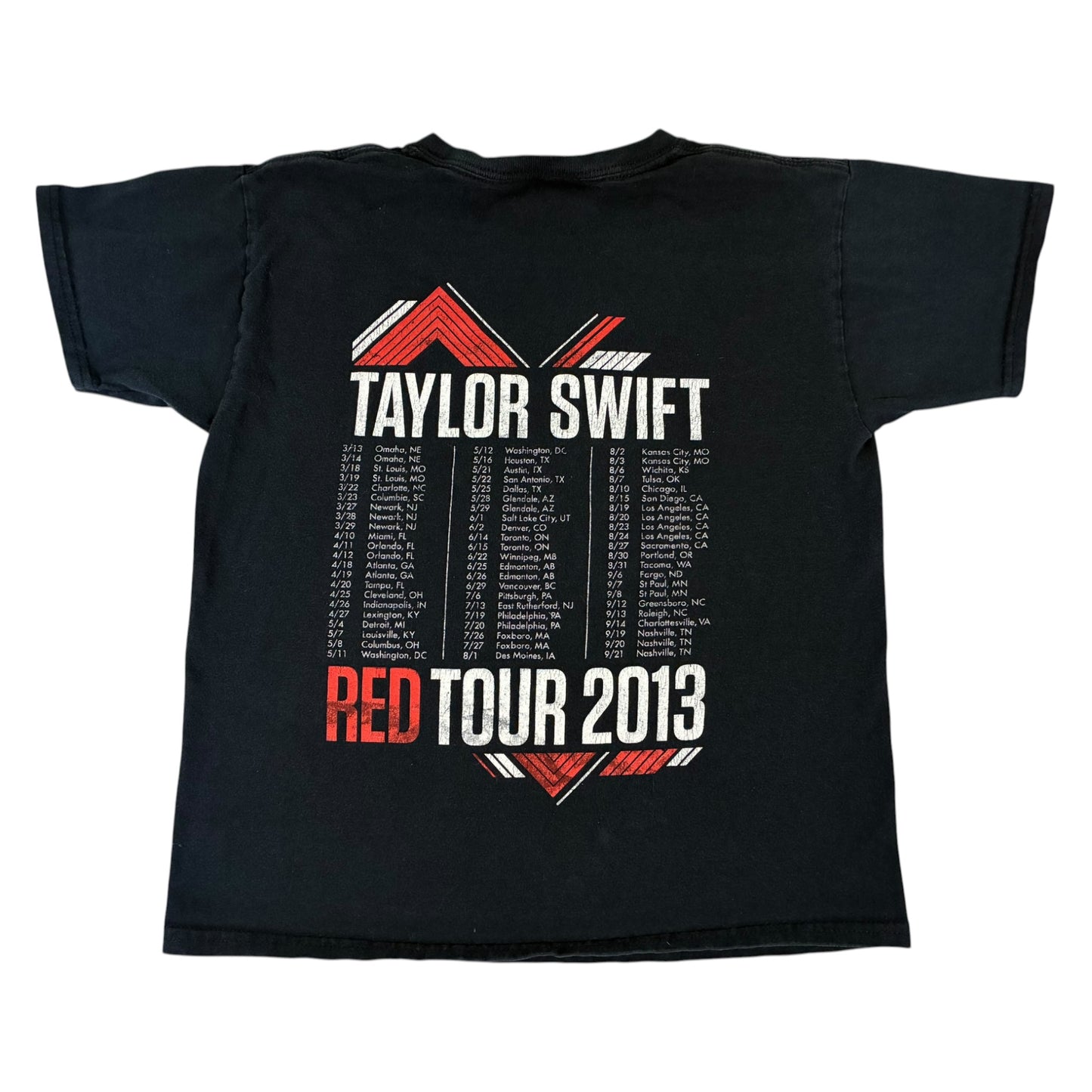 Taylor Swift 2013 Red Tour T-Shirt YOUTH S PRE-OWNED