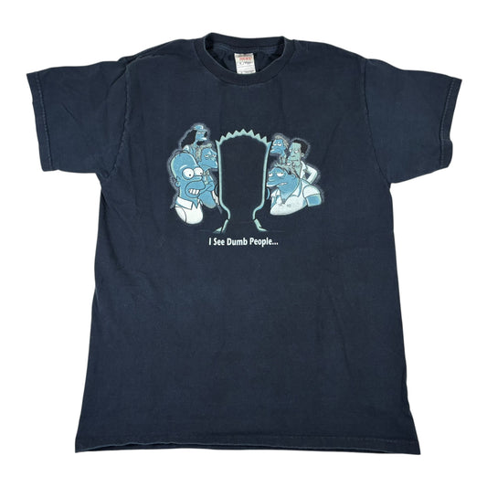 VTG The Simpsons 'I See Dumb People' T-Shirt M PRE-OWNED