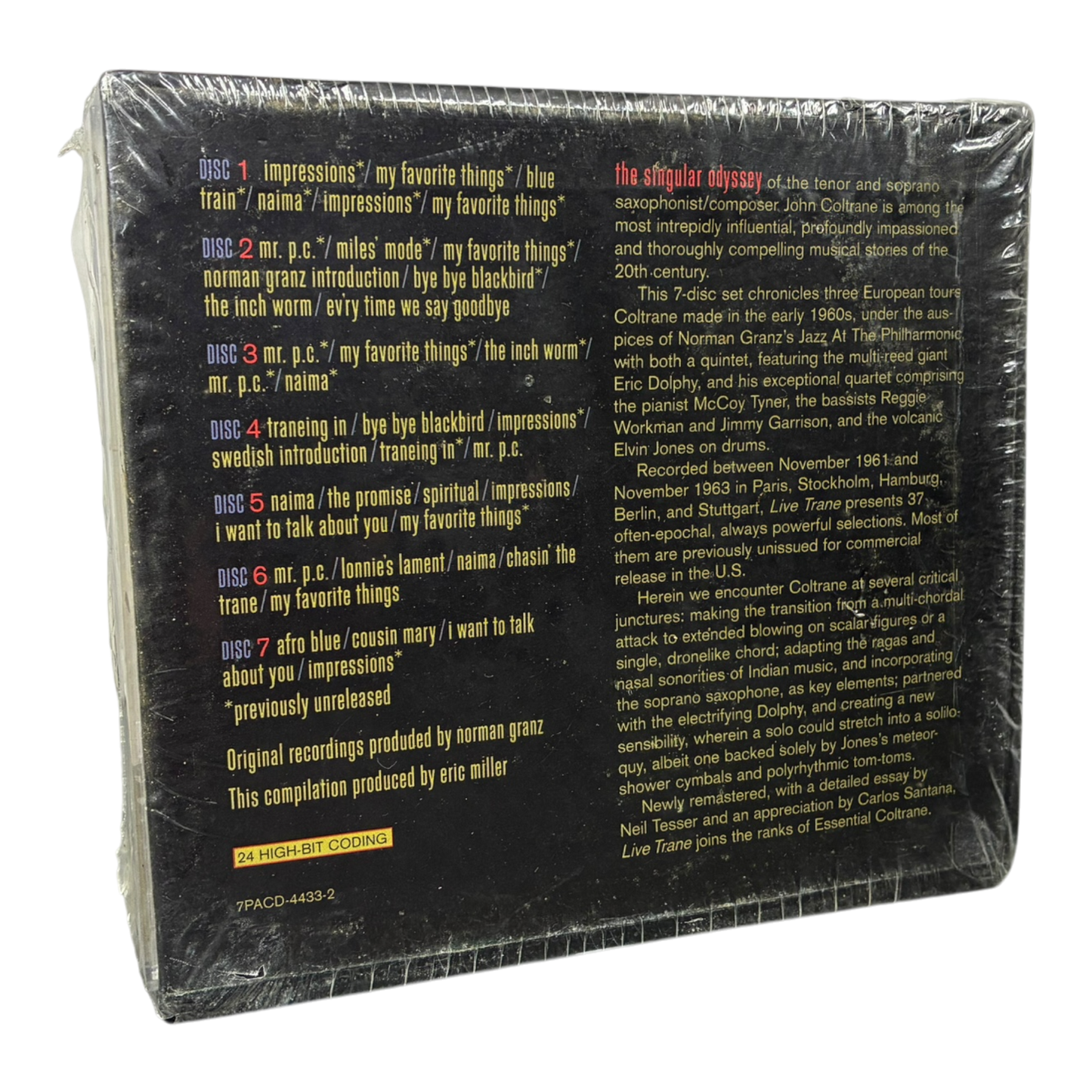 John Coltrane – Live Trane The European Tours 7 x CD BOX SET PRE-OWNED (SEALED)