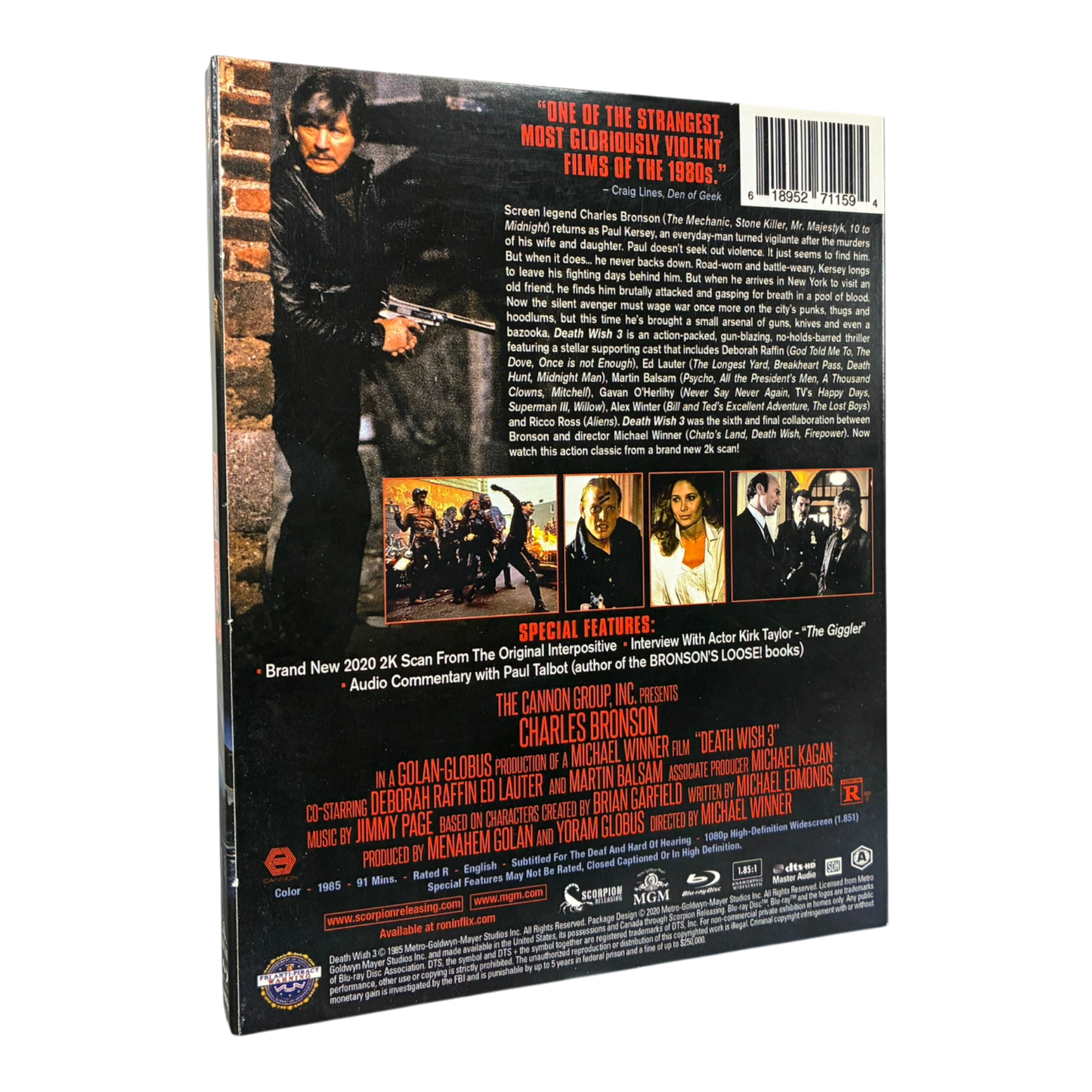 Death Wish 3 (Scorpion Releasing) BLU-RAY PRE-OWNED w/ Slip