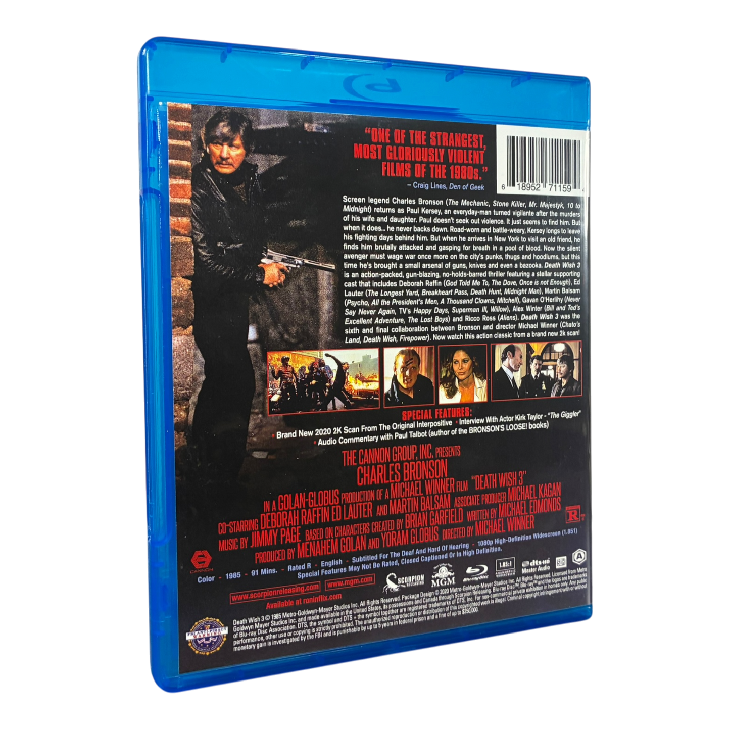 Death Wish 3 (Scorpion Releasing) BLU-RAY PRE-OWNED w/ Slip
