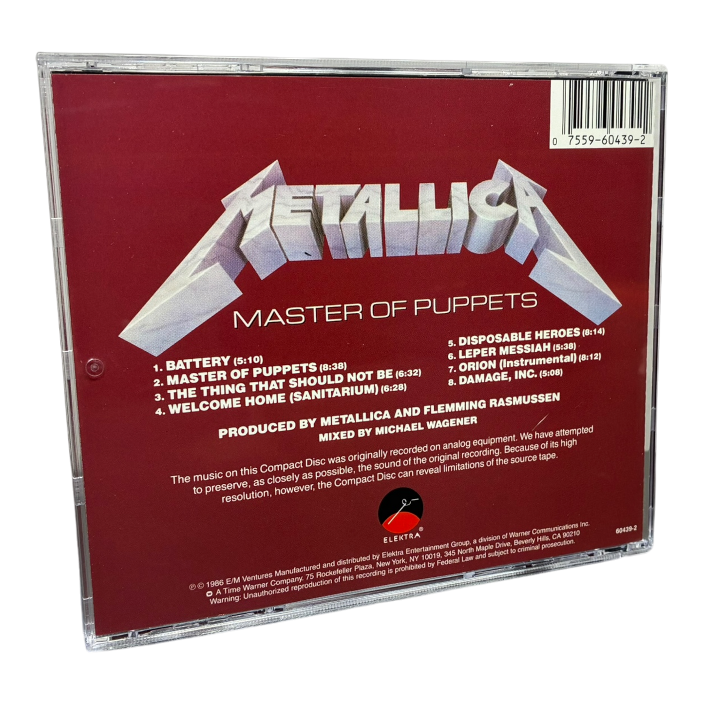 Metallica - Master Of Puppets CD PRE-OWNED