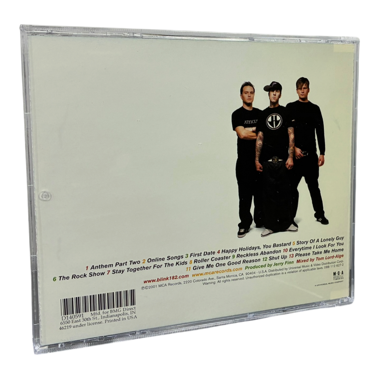 Blink-182 - Take Off Your Pants And Jacket CD PRE-OWNED