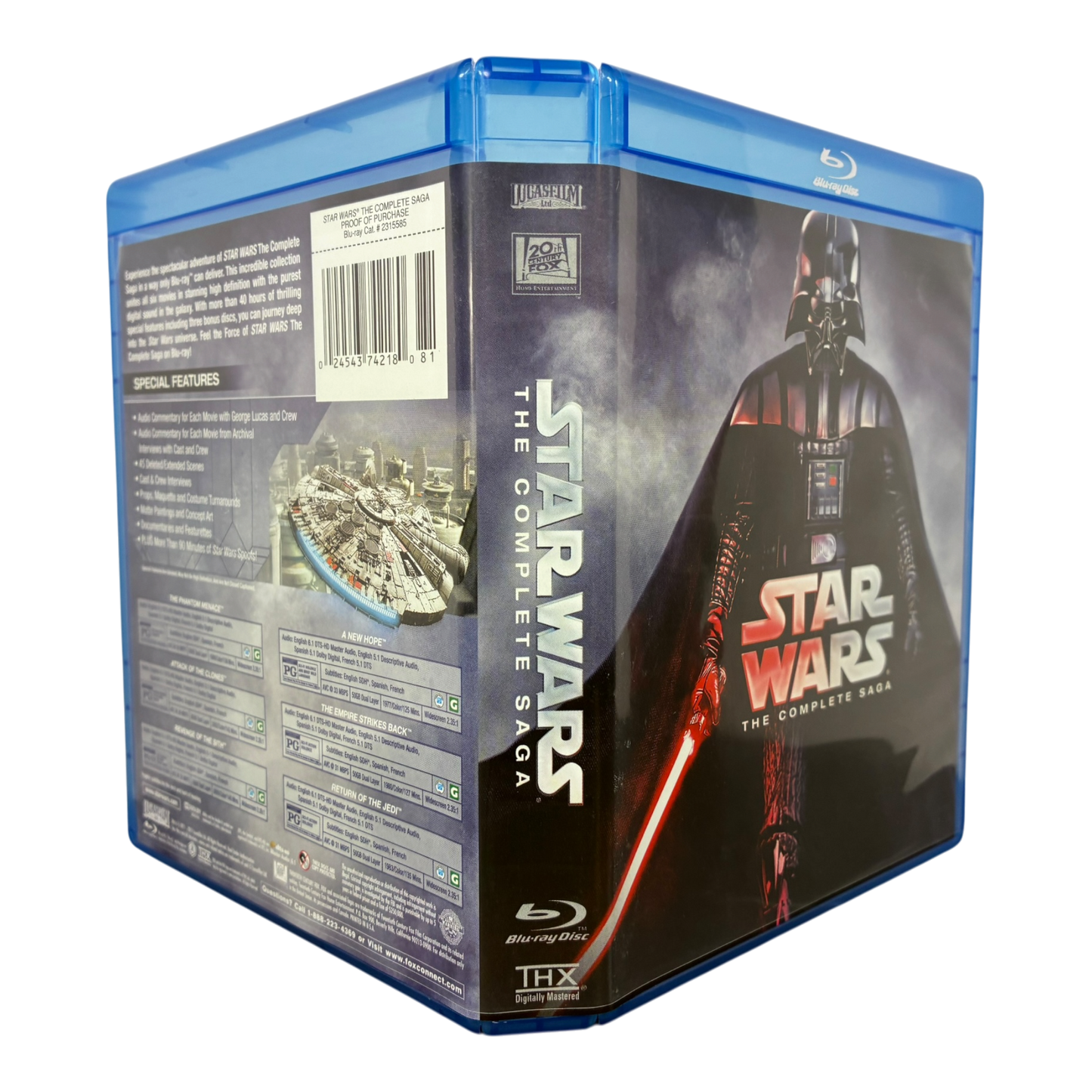 STAR WARS: The Complete Saga (1-6) BLU-RAY PRE-OWNED