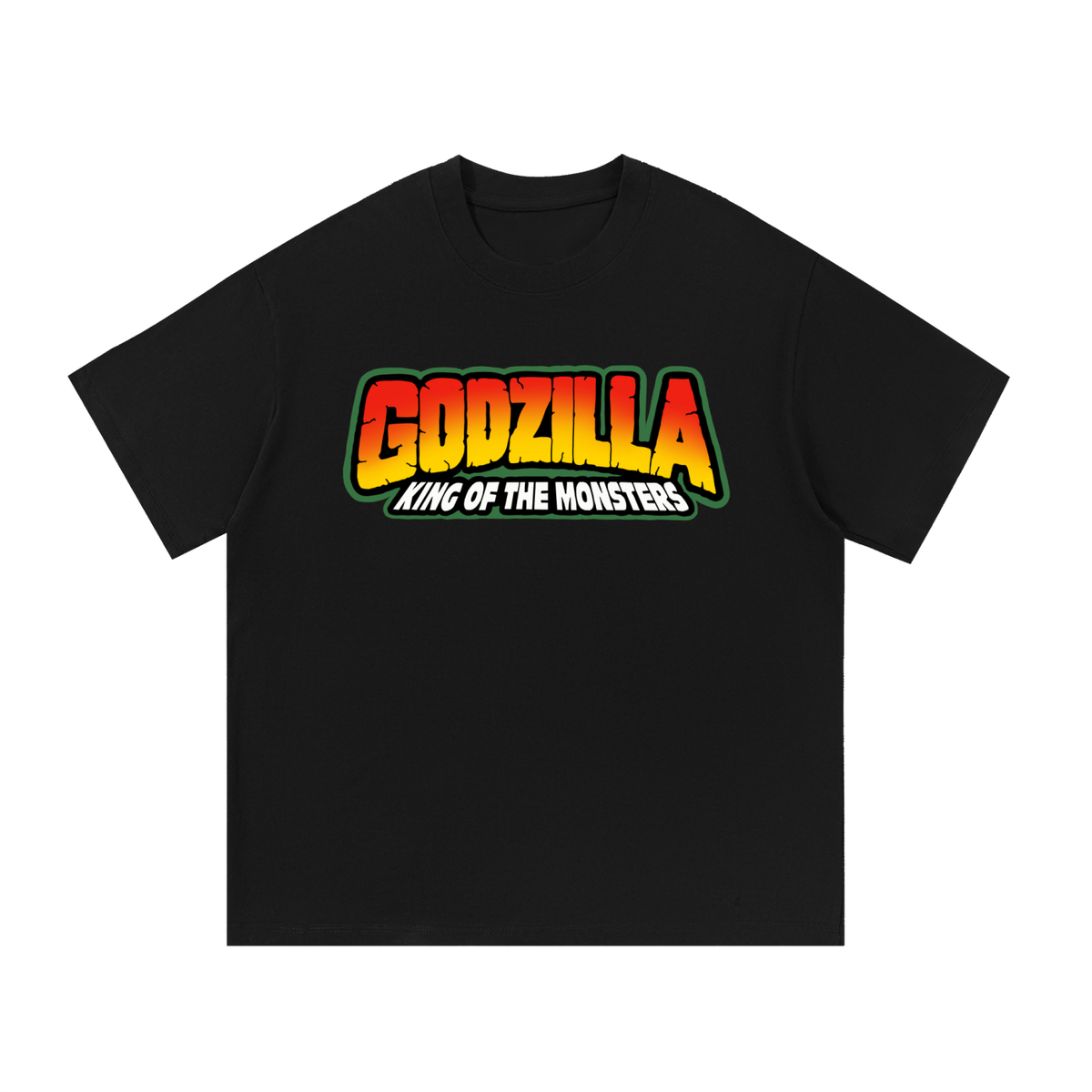 Retro Godzilla King of the Monster 90s Trendmasters Logo Tee NEW