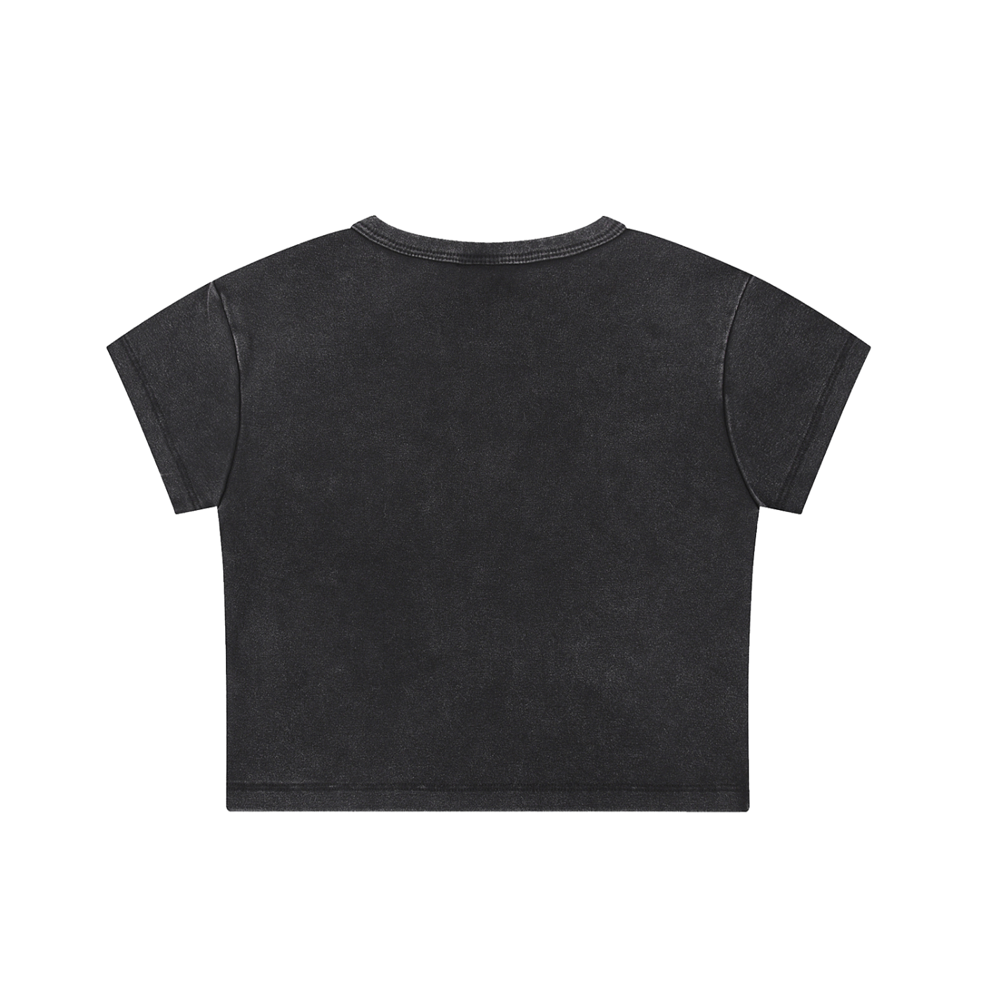 Store Logo Snow Washed Crop Top
